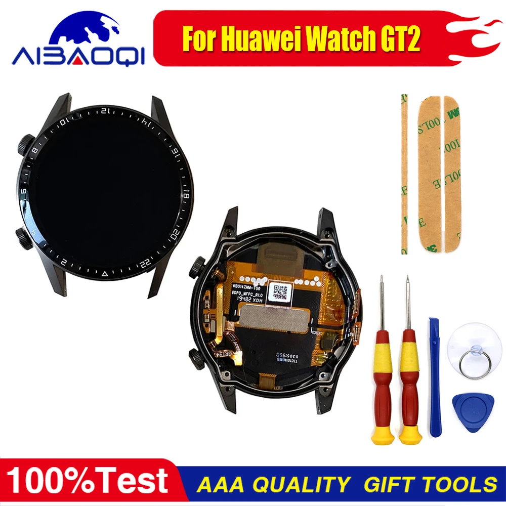 For Huawei Watch GT 2 LTN-B19 DAN-B19 LCD Display Screen Touch Panel Digitizer For Watch GT2 46MM