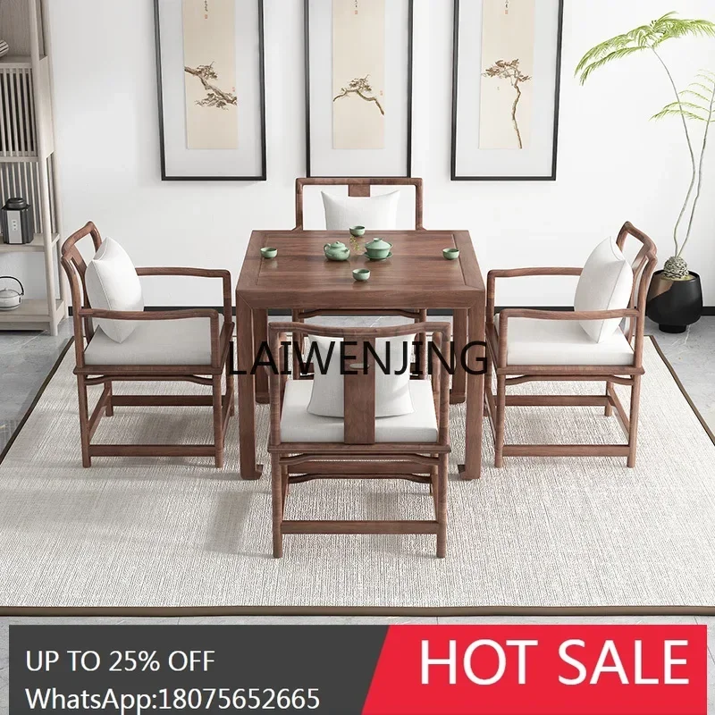 new Chinese square dining and chair combination eight immortals table solid wood square chess and card table