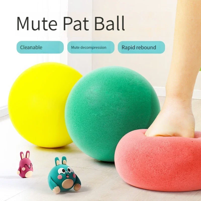 1 قطعة كتم الكرة الطفل لعبة للهواء الطلق الصلبة الإسفنج لينة كرة مرنة الأطفال داخلي الرياضة الحد من الضوضاء ألعاب تطوير الكرة