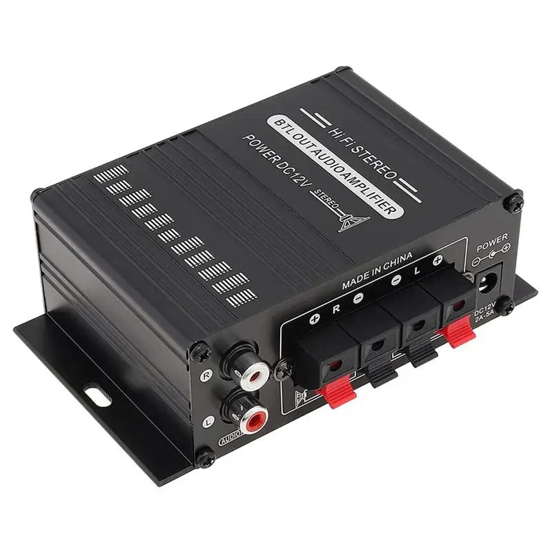 Efficient 2X Power Amplifier Audio Karaoke Home Theater Amplifier 2 Channel Class D Amplifier USB/SD AUX Input