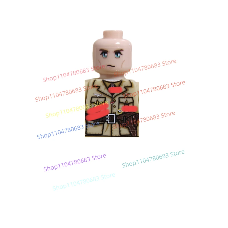 

MOC Military New Building Blocks Doll North Africa German-Air Battlefield Mosaic Toy Ornaments Collection