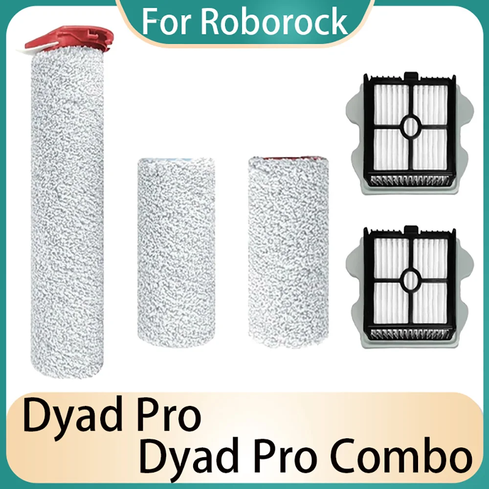 قطع غيار مكنسة كهربائية Roborock Dyad Pro ، ملحقات Dyson Pro ، فلتر فرشاة دوارة ، طقم