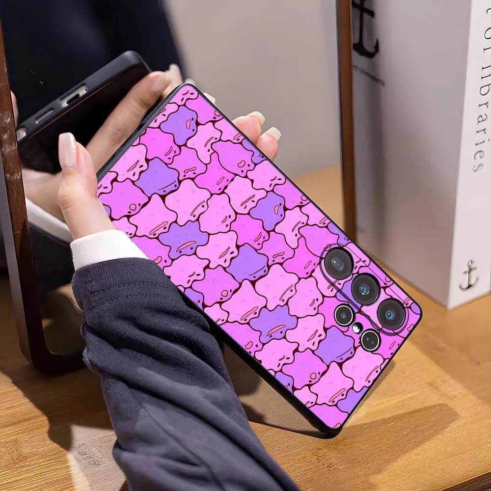 Cartoon Cute Ditto Phone Case For Samsung S26 Ultra S25 Edge Ultra S23 S22 S21 S20 Ultra Plus S24 Fe Cover