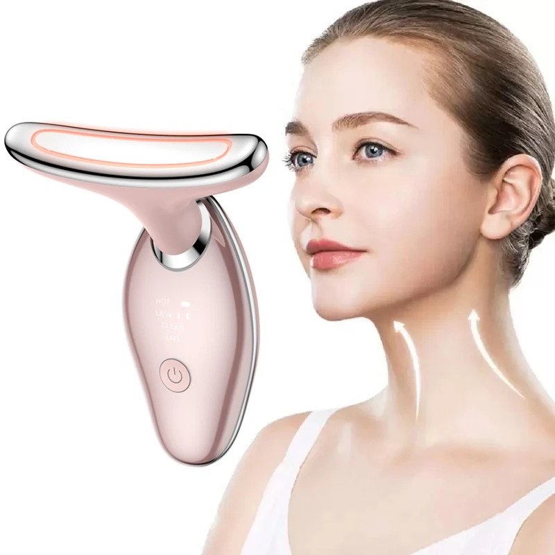 Dispositivo de beleza 2025 microcorrente massageador portátil rosto pescoço elevador dispositivo aperto drenagem linfática rejuvenescimento