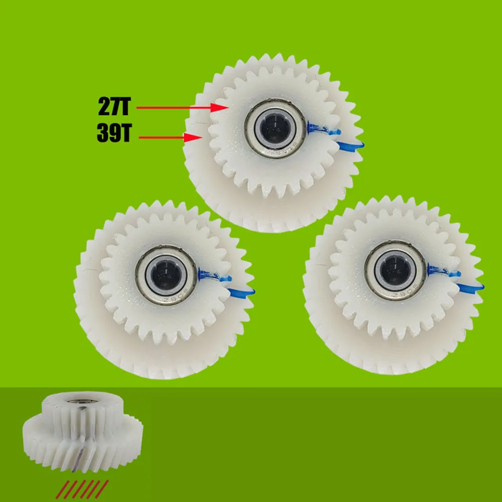 

3pcs Gear Set For AKM 100SX Motor 39T 27T Nylon Replacement Ebike Parts Left Right Specific 40T 18T White