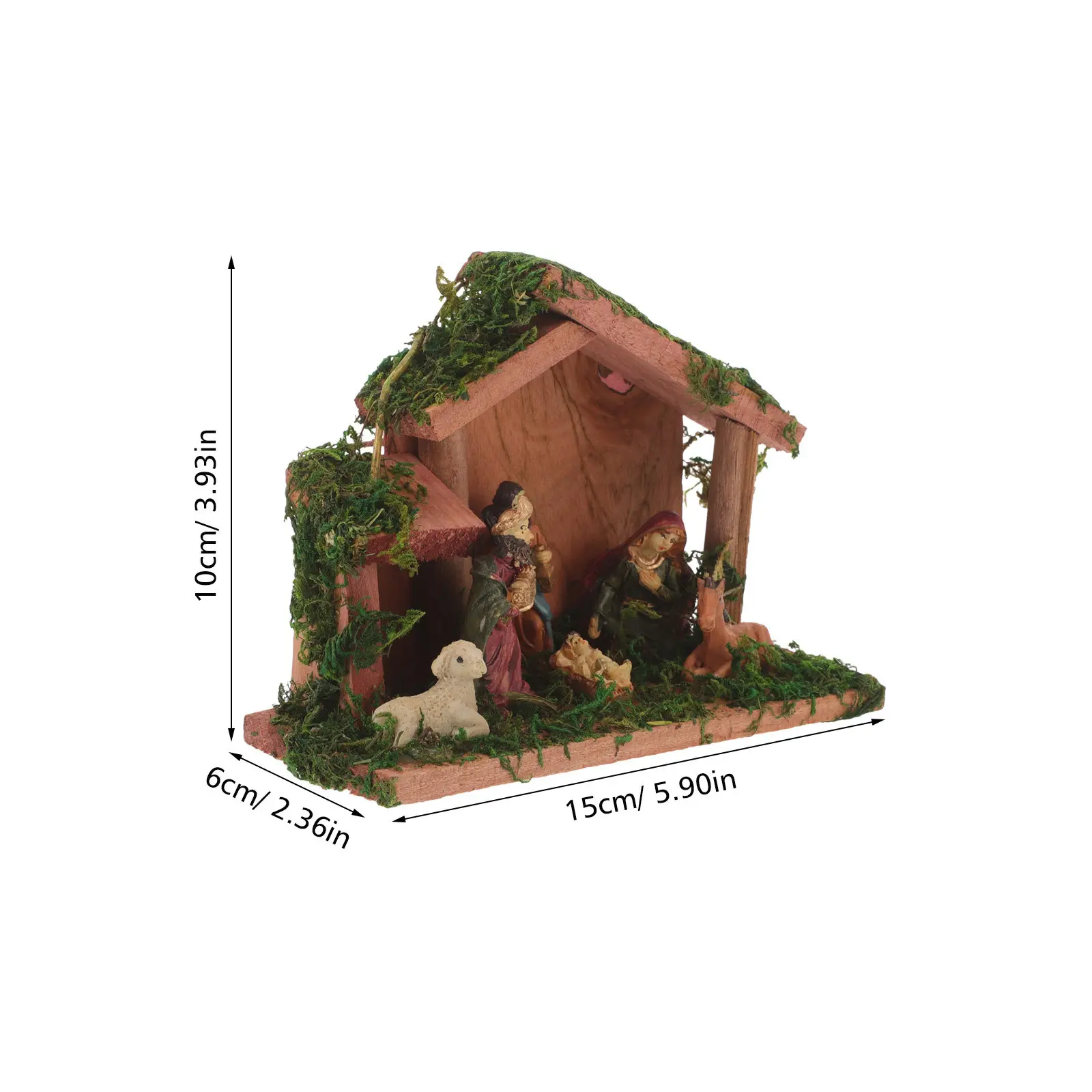 1Set Resin Jesus Statue Church Decor Vivid Religious Adornment Home Desk Tabletop Ornament Gift for Christian Believers