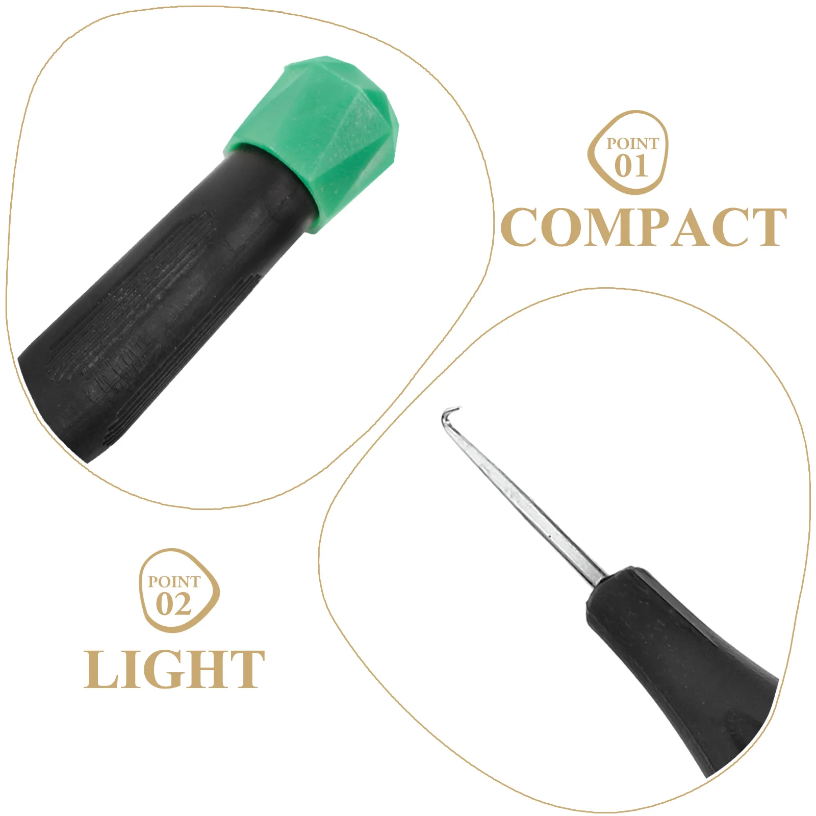 Badminton Stringing Machine Hook Tool Racket Wire Pulling Plastic Handle Black Sports Accessories Racket Threading Tools