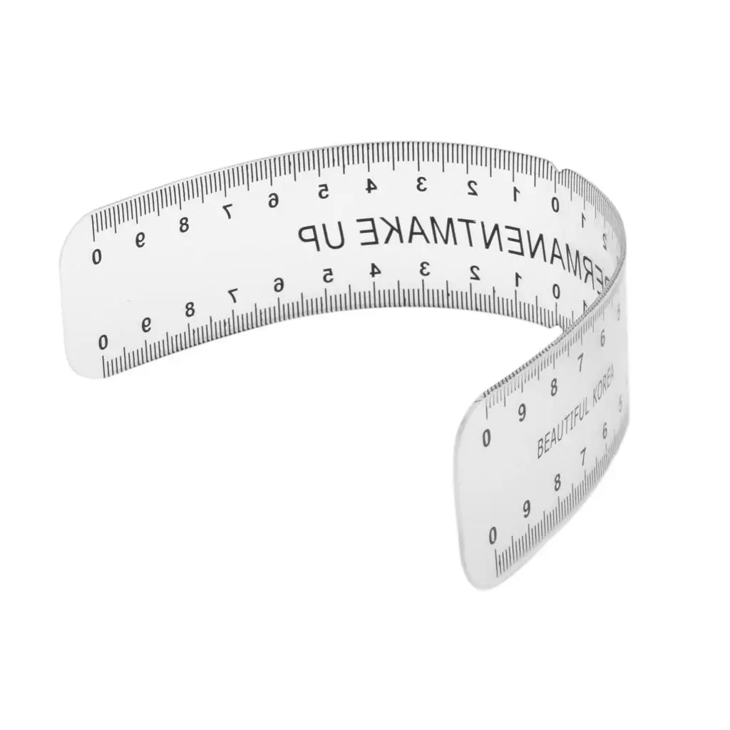 Eyebrow Mapping Ruler Durable Brow Measurement Tool Eyebrow Grooming Stencil Cosmetics Accessories for Artists