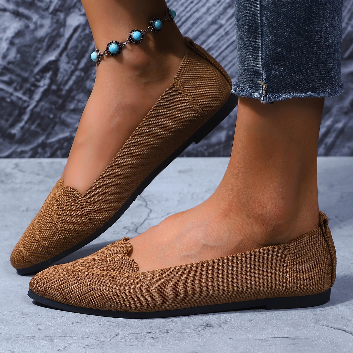 

Women's Spring and Autumn Lightweight Non-slip Casual Low-top Shoes 2025 Fashion Breathable Soft-soled Comfortable Flat Shoes