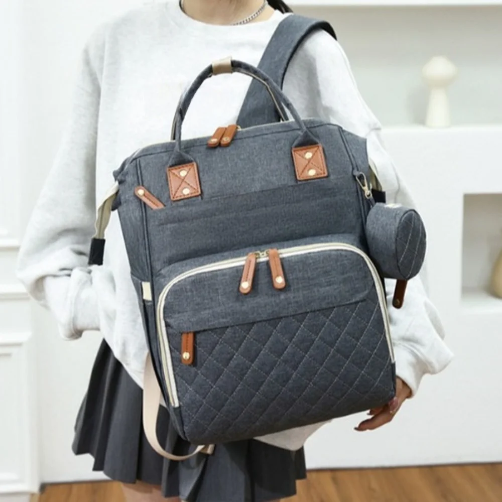 Oxford cloth Mommy Bag Dry-wet Separation Large Capacity Nappy Backpack Multi-Functional Lightweight Mom's Outting Bag Travel