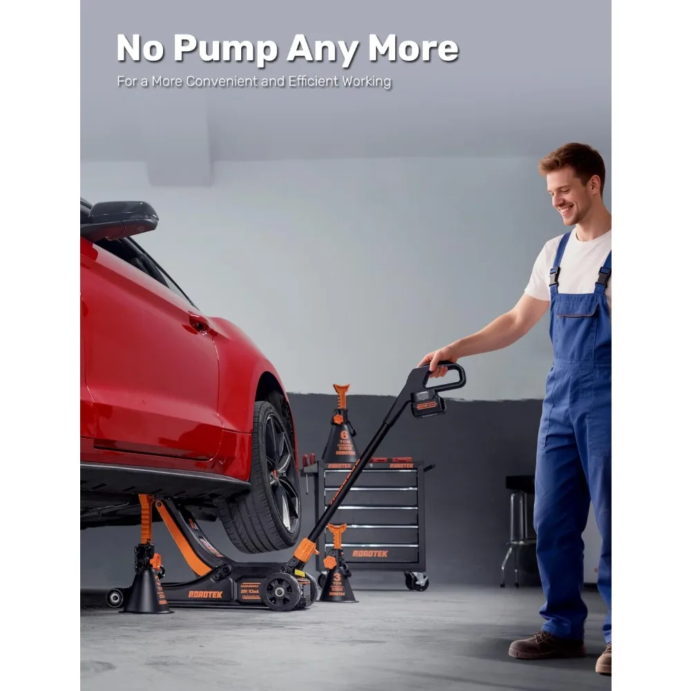 Electric Floor Jack 3 Ton Low Profile Heavy Duty Steel Car Jack