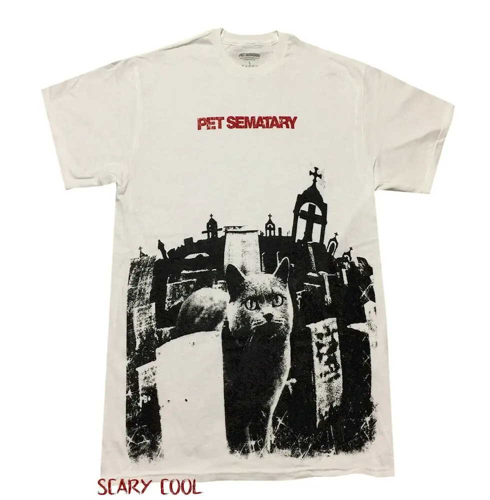 New Pet Sematary Grave Yard Stephen King Men's 1983 Vintage T-Shirt