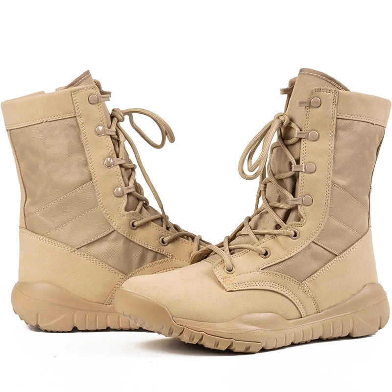 Boots Men Ultra-light Summer Breathable Desert Shock Absorption Special Forces High-top Ankle Shoes