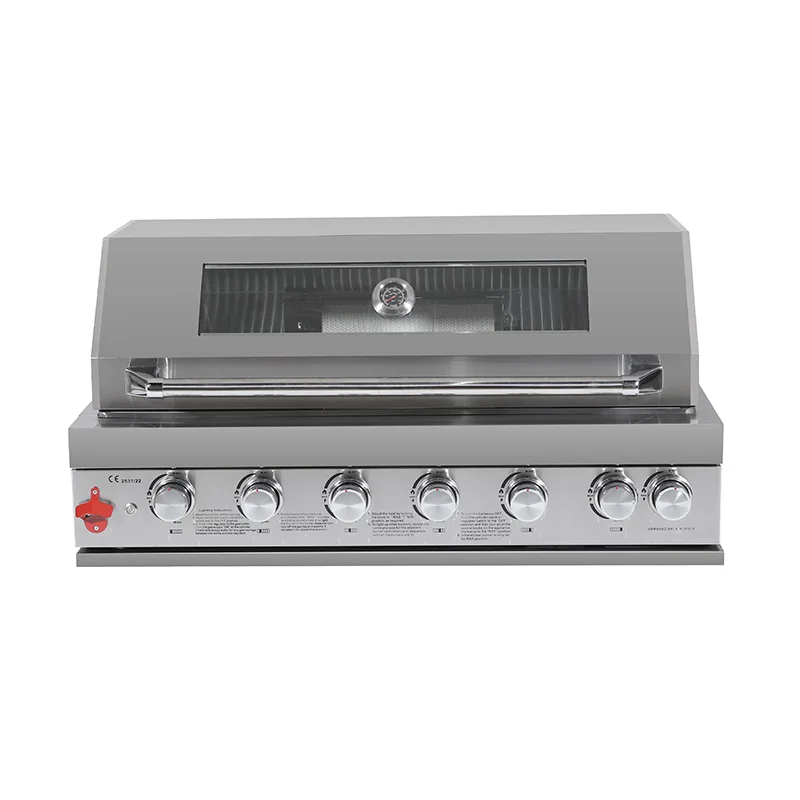 Outdoor Kitchen Cooking Desktop Stainless Steel Control Knob Built In Gas Grill BBQ Grill For Garden