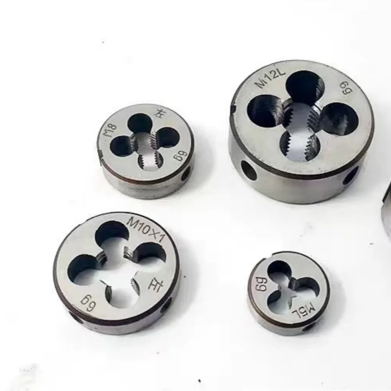 1 Piece Metric Left-Hand Thread Dies M2/M3/M5/M7/M8/M10 Pitch 0.75/1/1.25mm Thread Cutting Tools for Mold Processing