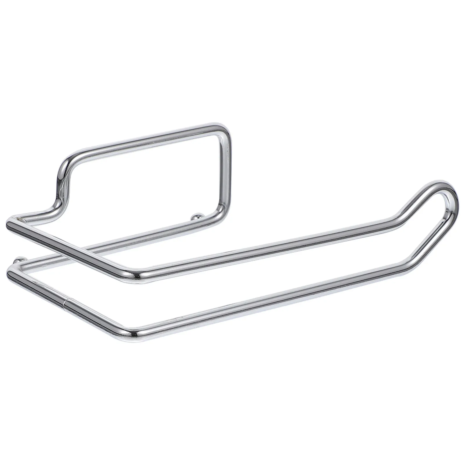

Bathroom Tissue Holder Simple Carbon Steel Toilet Accessories Space Saving Sturdy Anti Corrosion Long Lasting Storage Shelf Roll