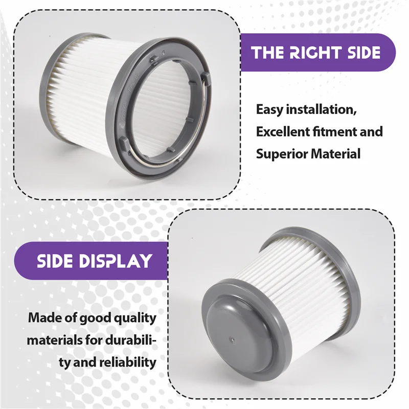 مرشحات بديلة AB43-PVF110 للمكنسة الكهربائية المحورية BDH2000PL، 4 عبوات