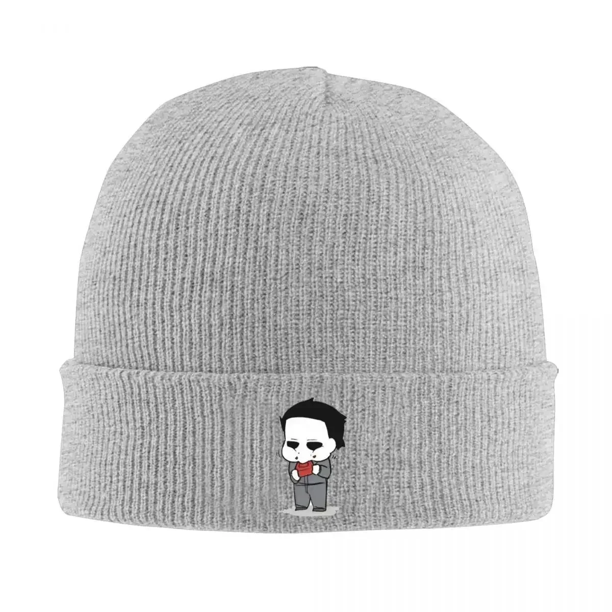 Michael Myers Horror Character Knitted Caps Women's Men's Beanie Autumn Winter Hats Halloween Movie Warm Caps