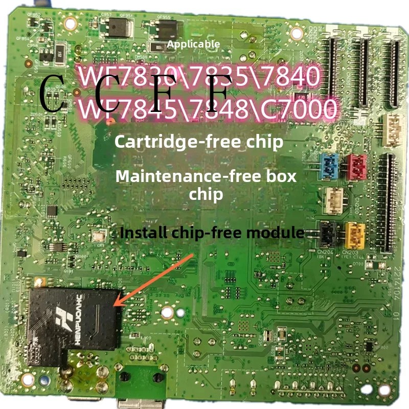 

Original disassembled for OriginEPSON WF7840 chipless motherboard (European version) without ink cartridge/waste ink accessories