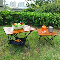 Lighten Up Aluminum Folding Table Portable Camp Table 캠핑 테이블 Outdoor Picnic Camping Supplies Backpacking Beach Patio Portable