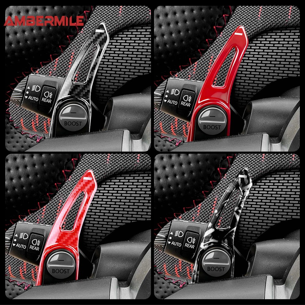 For Mini Cooper S F65 F66 JCW Countryman U25 2024 2025 Interior Trim ABS Car Steering Wheel Paddle Shifter Cover Car Styling