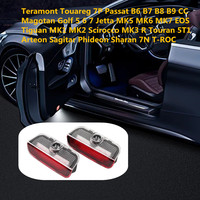 LED Car Door Welcome Logo Projector Ghost Shadow Light Accessories For VW Tiguan 1 2 Passat B6 B7 B8 B9 CC Touareg 7P Golf 5 6 7
