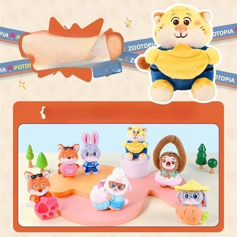 Miniso حقيقية ديزني Zootopia Judynick ليوبارد ضابط الحلو النقدية القتال أفخم صندوق أعمى قلادة المرأة أفخم قلادة