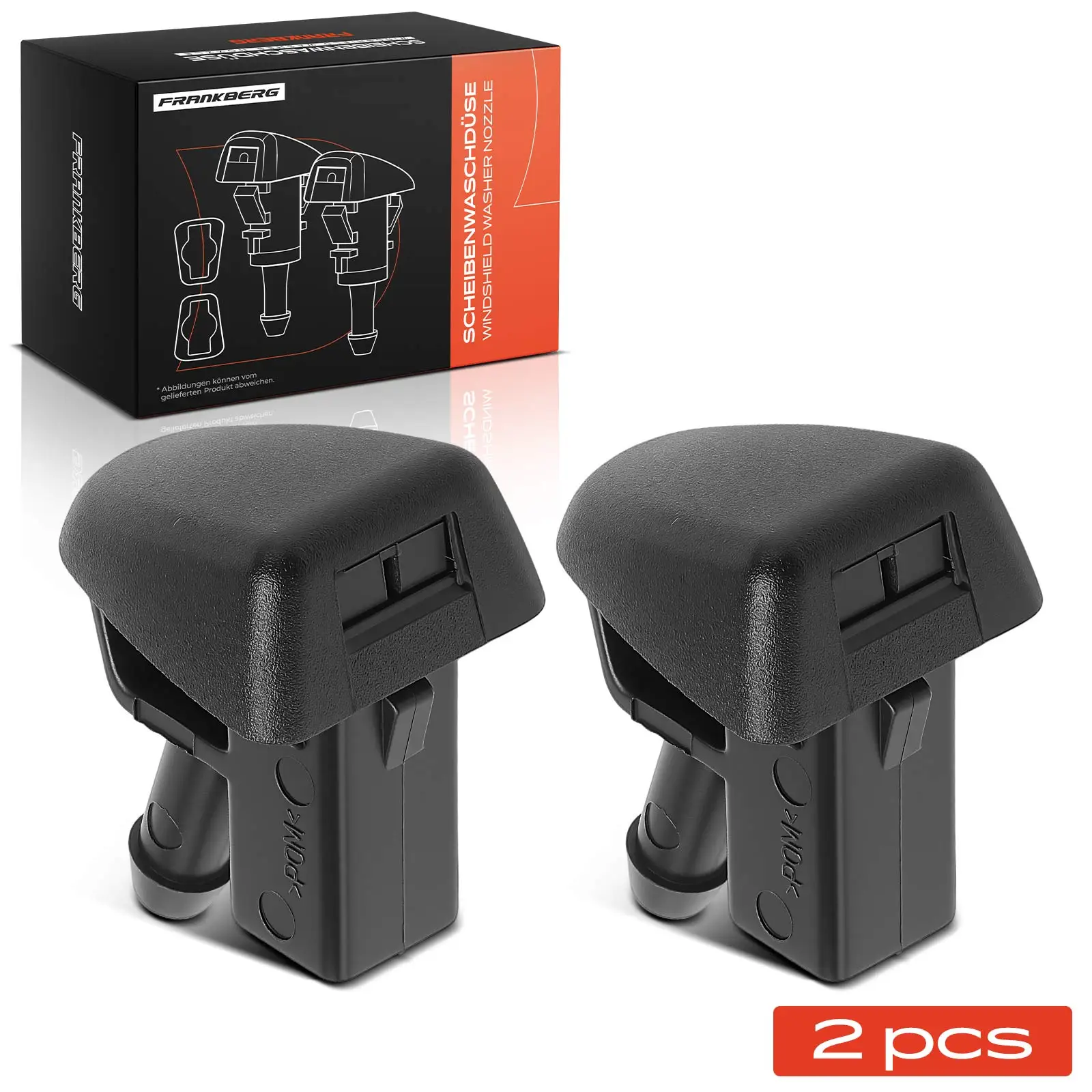 Frankberg 2x Wash Water nozzle Spray Nozzle voor links rechts voor Volvo S80 XC70 V70 XC60 S60 31301826 312531792 30796027