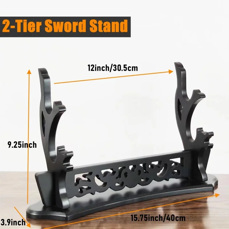 Dragon Katana Stand Holder Wooden Sword Shelf Rack Support Display Katana Room Decoration Demon Slayer Sabre Cradle Organizer
