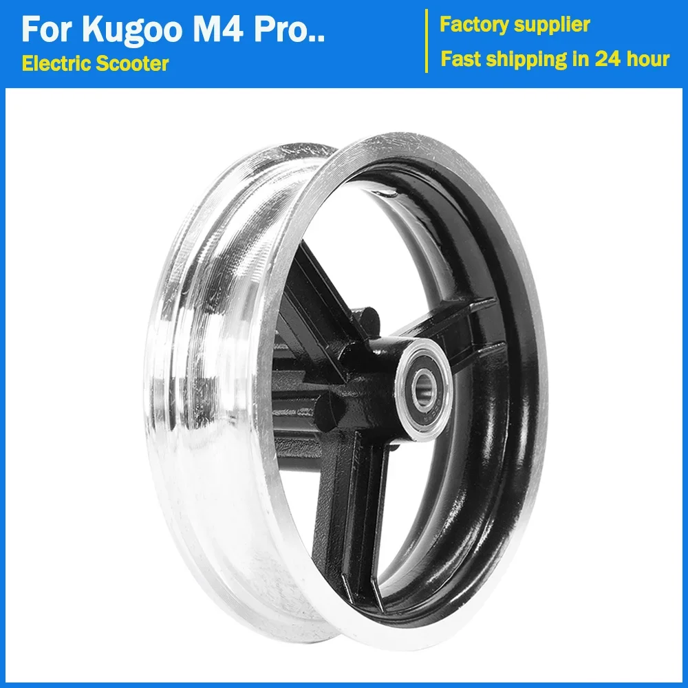 10 Inch Wheel Hub Rim for Kugoo M4 / M4 Pro Electric Scooter Aluminium Alloy Front Wheel Tire Hardware Hubs Replacement Parts