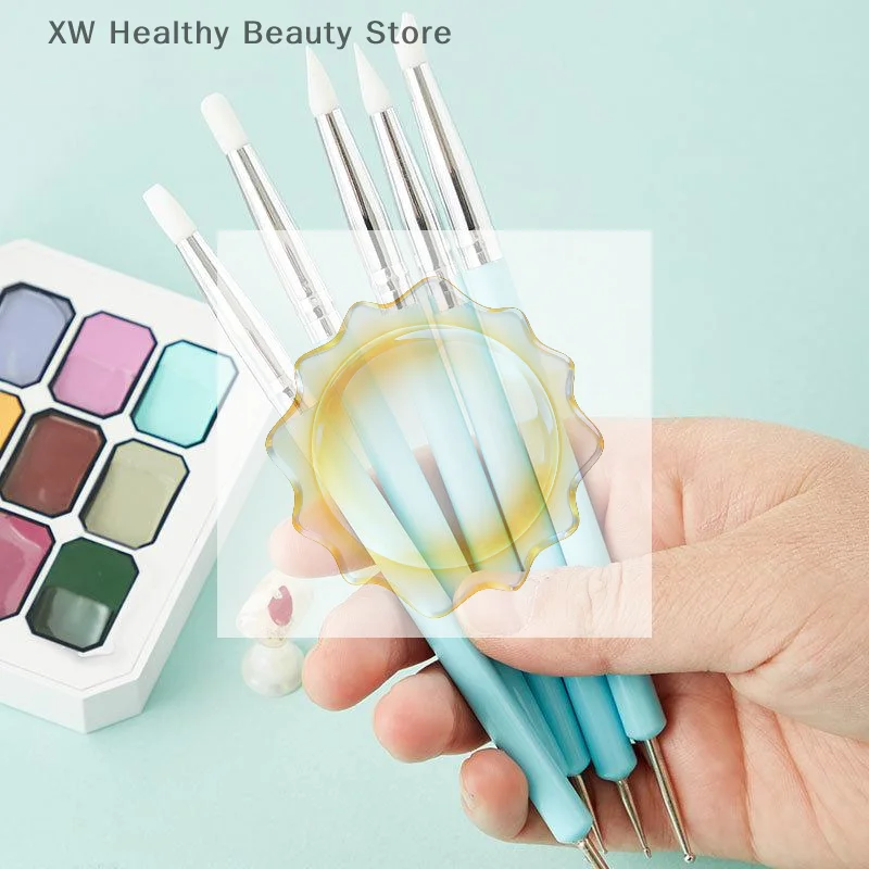 Набор-из-1-10-15-шт-двусторонних-силиконовых-ручек-для-дизайна-ногтей-со-стразами-для-3d-цветов-для-точечной-росписи-кисть-для-маникюра