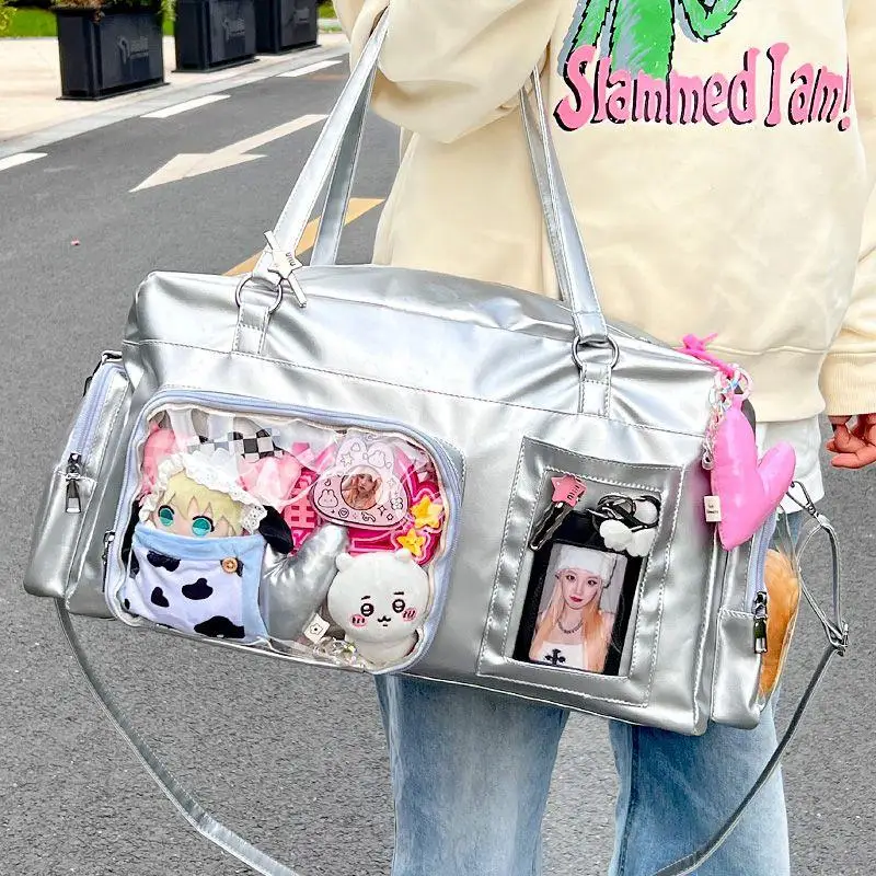 large-capacity-short-trip-travel-bag-student-flight-bag-cute-cartoon-design-fashionable-bag-for-outings-and-travel