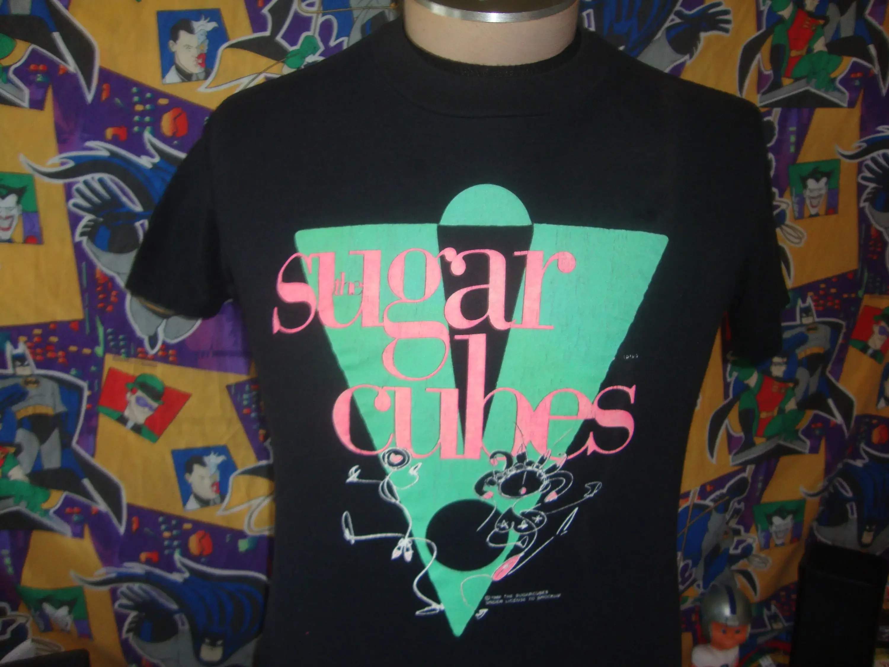 Vintage 80'S The Sugarcubes Band Tee The Sugar Cubes 1988 Tour Cocert Bjork Icelandic Alternative Rock Band T Shirt S