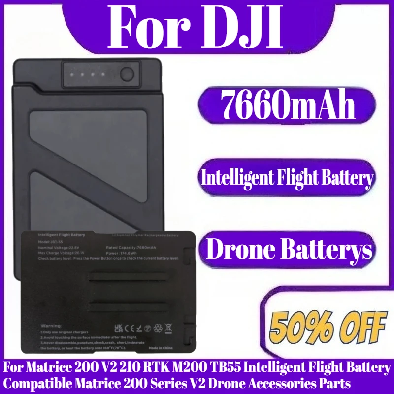 

7660mAh For Matrice 200 V2 210 RTK M200 TB55 Intelligent Flight Battery Compatible Matrice 200 Series V2 Drone Accessories Parts
