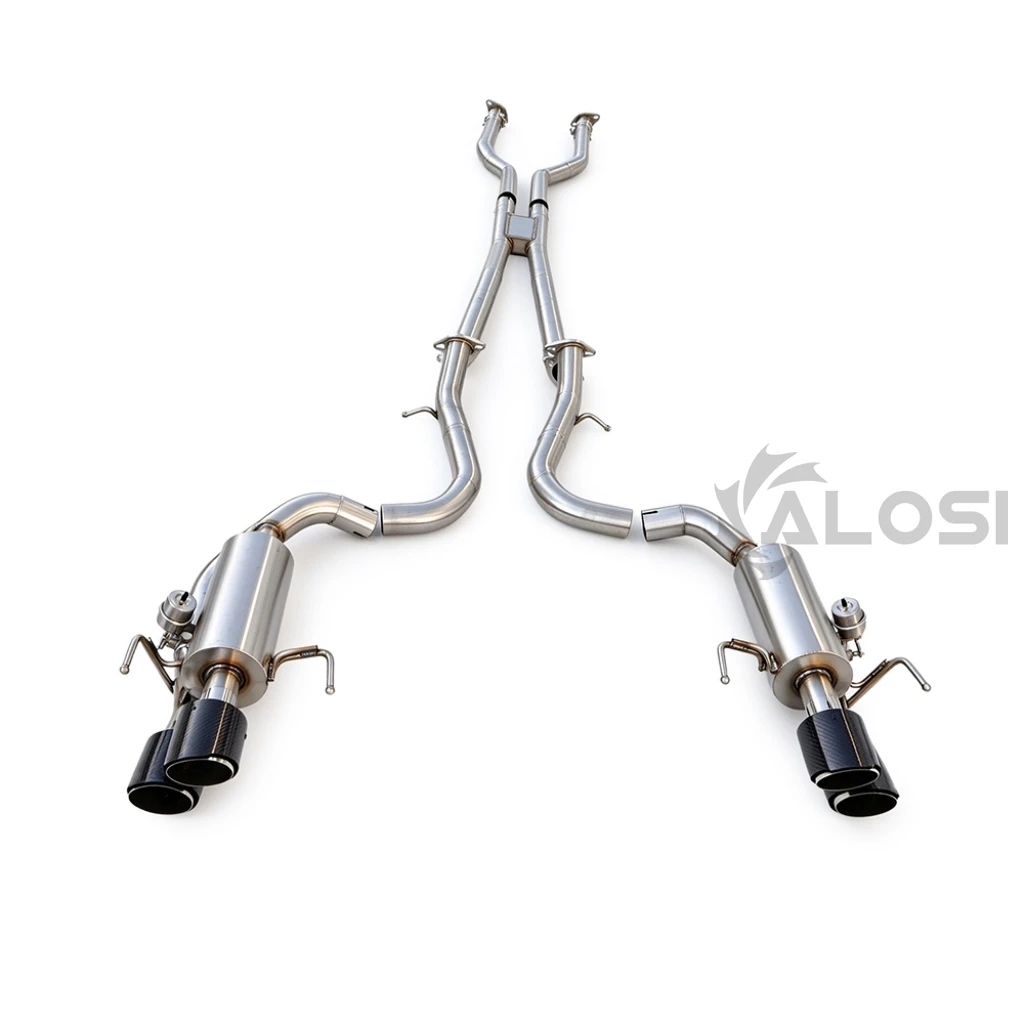 Stainless steel electronic valve exhaust for Lexus GS350/RC350/RC300  3.5 2012-2025 Upgrade GSF RCF four outlet valve exhaust