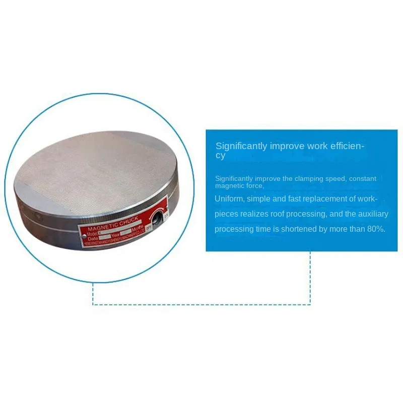 0528100MM Circular permanent magnet sucker magnetic pole 0.5+1.5 strong disc internal external grinding magnetic t