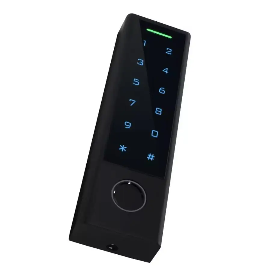 125KHZ EM Waterproof Standalone ABS Fingerprint Access Controller RFID Wiegand Reader Touch Keypad For Outdoor Use