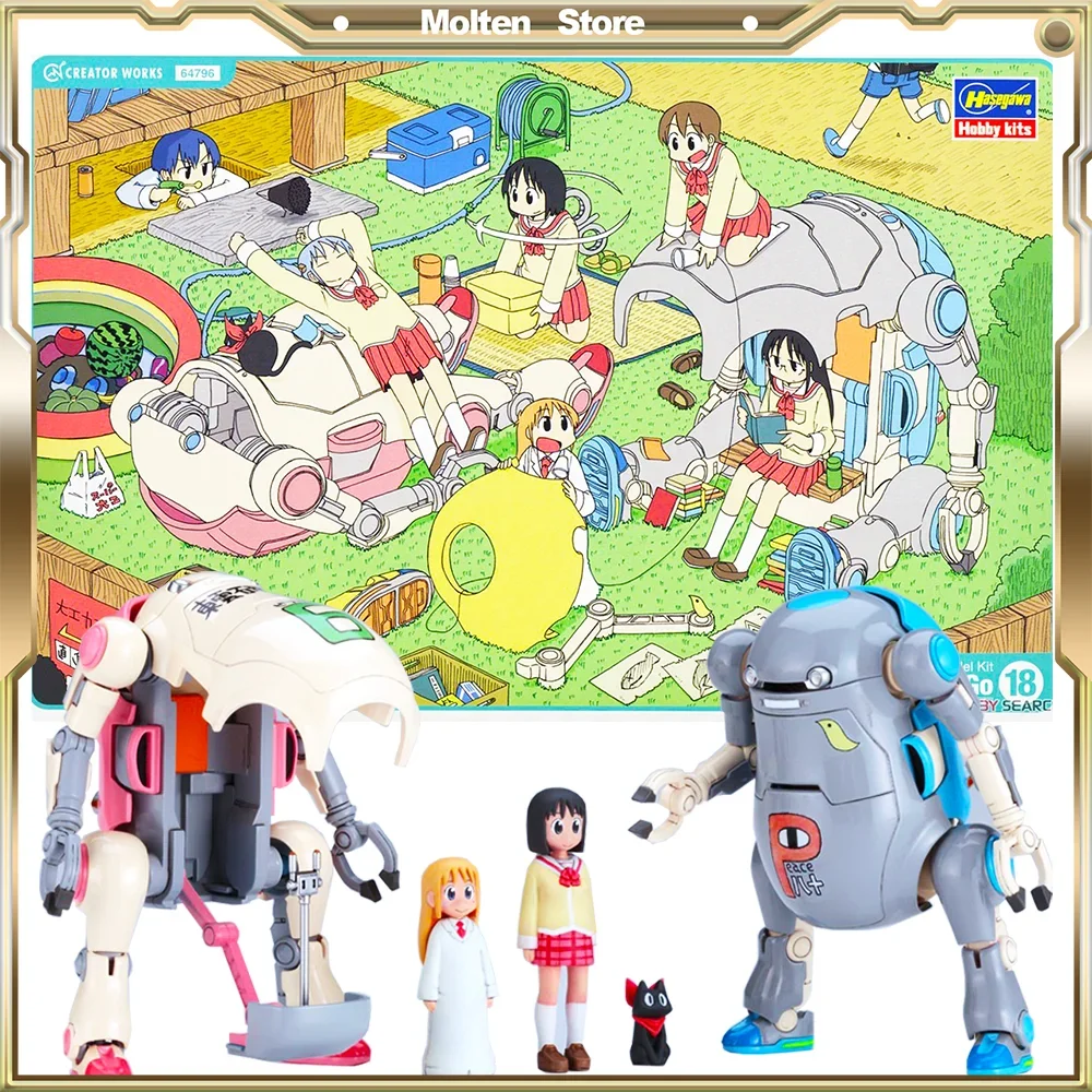 

Hasegawa Mechatro WeGo Warm & Cool Shinonome Laboratory Ver W/Bonus Item Seal Nichijou Daily Plastic Model Action Anime Figure