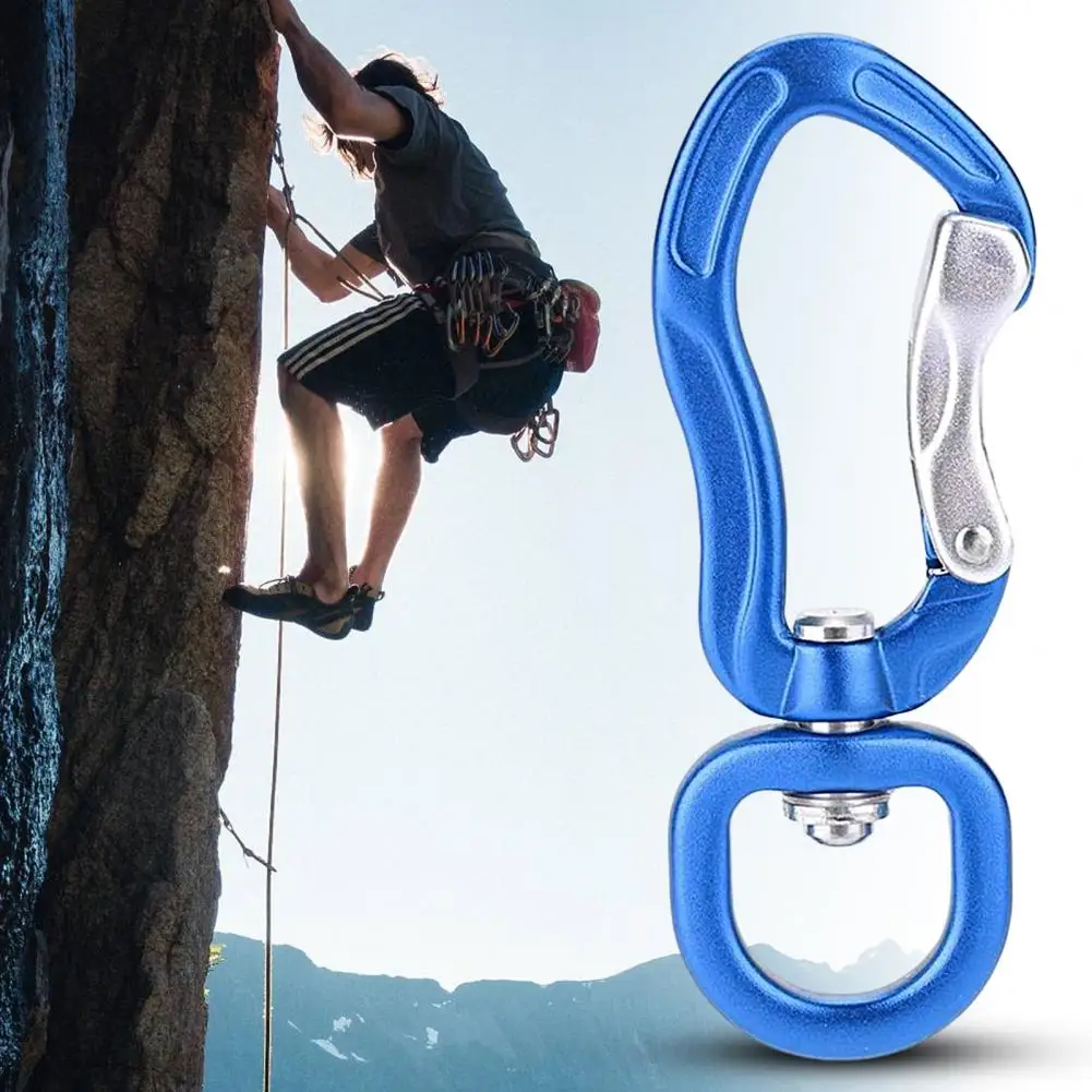 Portable Safety Carabiner Corrosion-resistant Strong Load Bearing Convenient Wear-resistant Kite Mountaineering Buckle