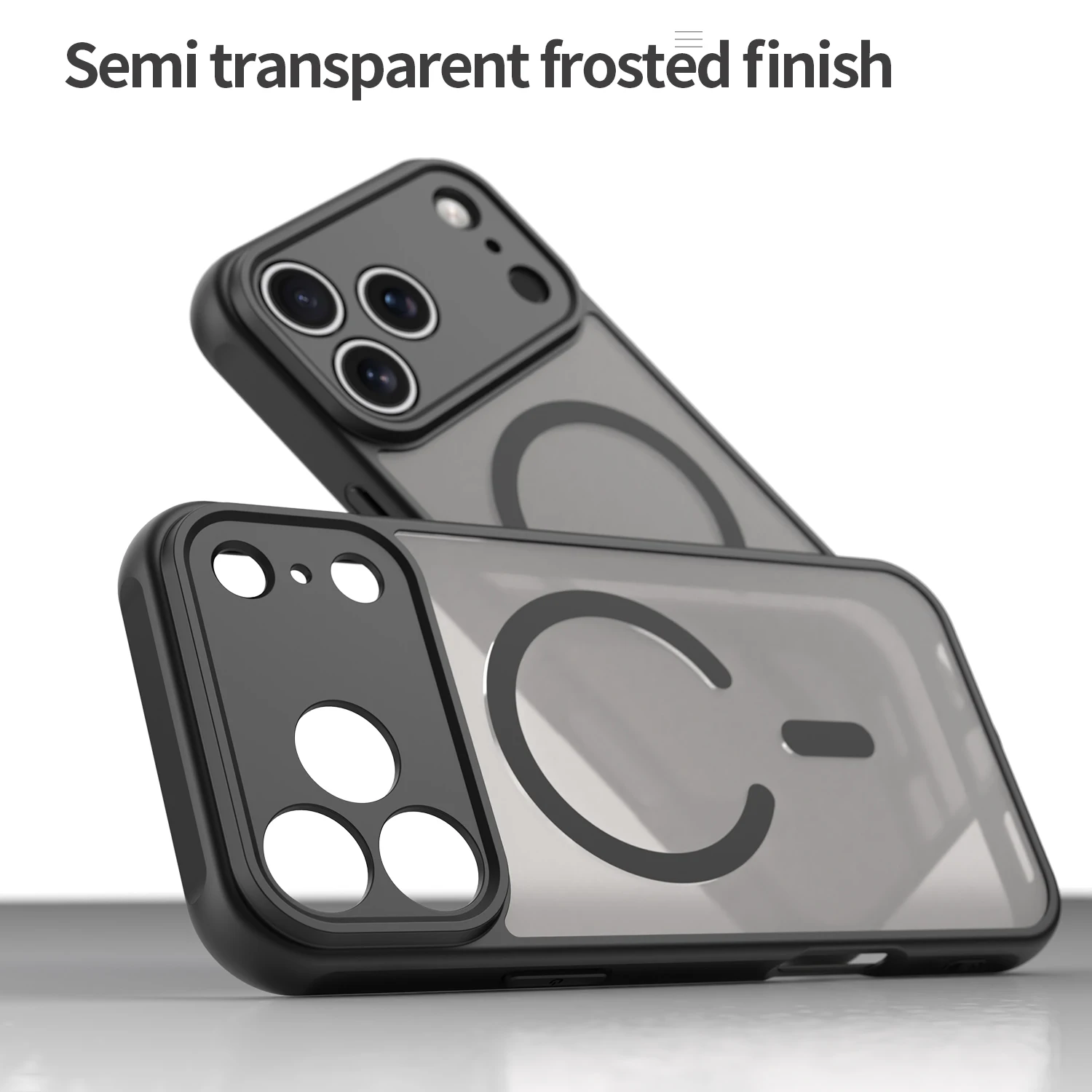 Schlanke, matte, transparente Handyhülle für Apple iPhone 11, 12, 13, 14, 15, 16, 17, Air Pro Max Plus, magnetisches kabelloses Laden, harte Abdeckung