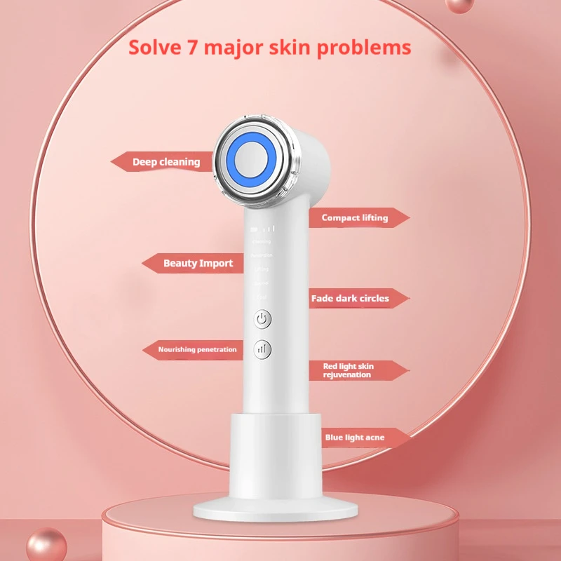 Portable Skin Rejuvenation Red Blue Light Cold Heat Import Instrument Beauty Device