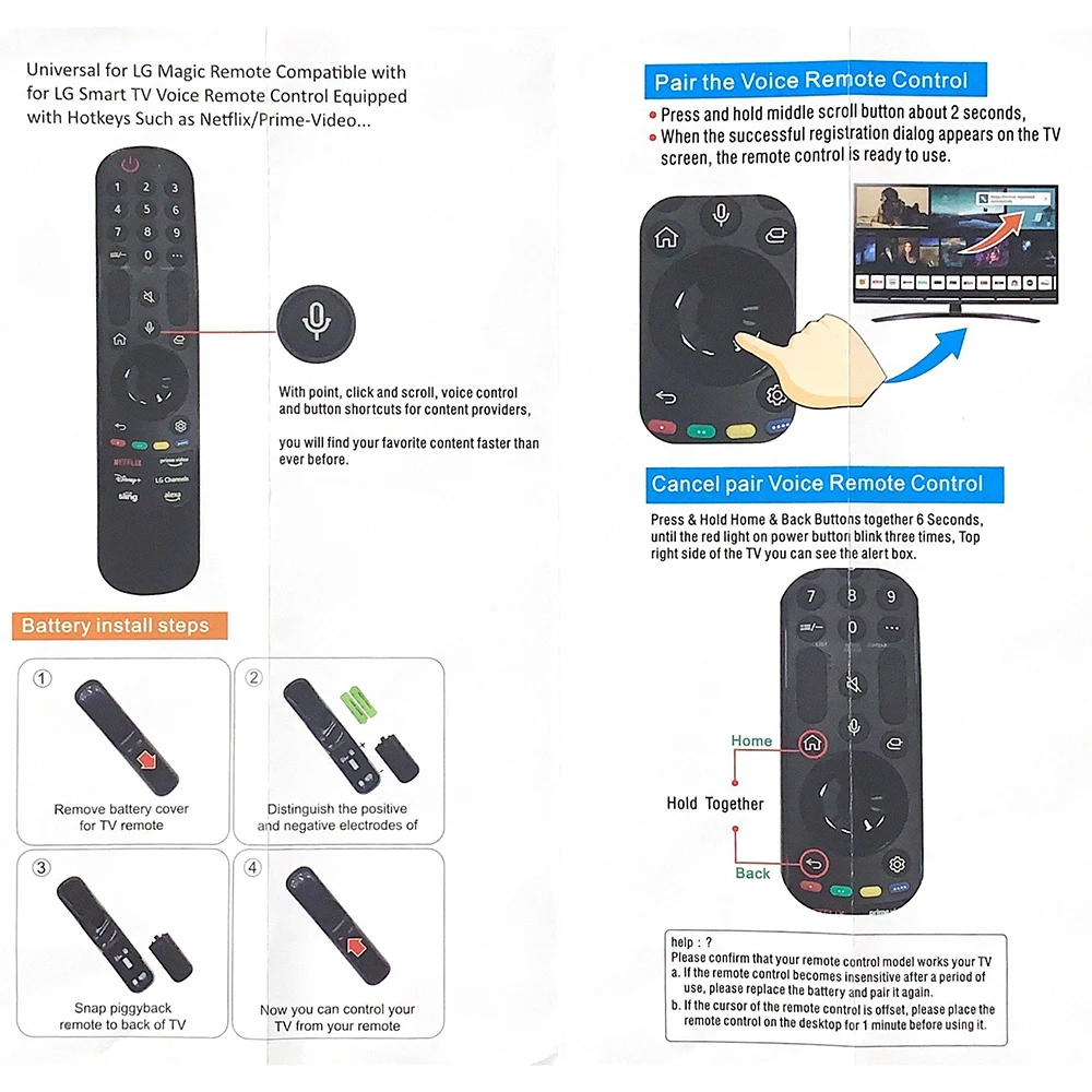 New MR23GA AKB76043102 Voice Magic Remote Control For Smart TV UR90 UR80 UQ75 UQ80 OLED G3 C3 B3 Series