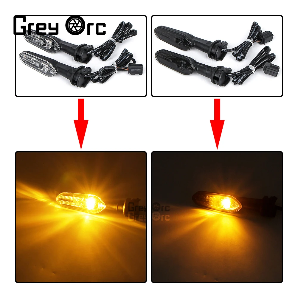 Universal Motorcycle Turn Signal Indicator Flashing LED Light Tail Light For Yamaha YZF R1 YZF-R3 R6 R15 R25 R125 2021 2022 2023