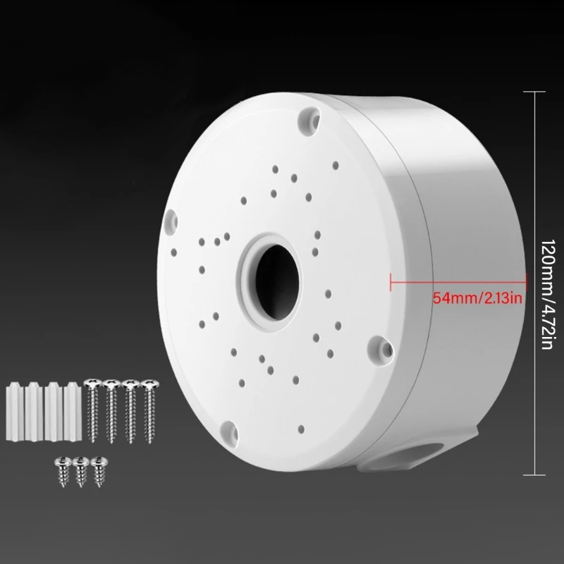 Soporte de montaje de caja de conexiones impermeable de plástico para soportes de cúpula de vigilancia de cámaras, accesorios de soporte de cúpula de CCTV