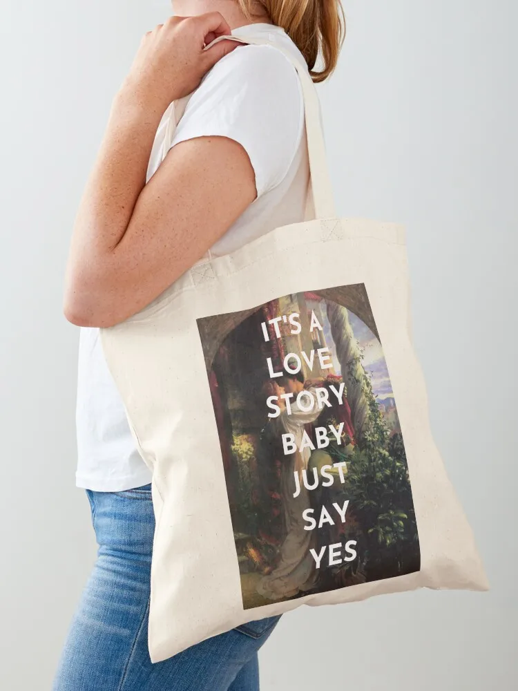 

Romeo and Juliet Love Story Tote Bag ecological bags Canvas stote bag eco bag folding