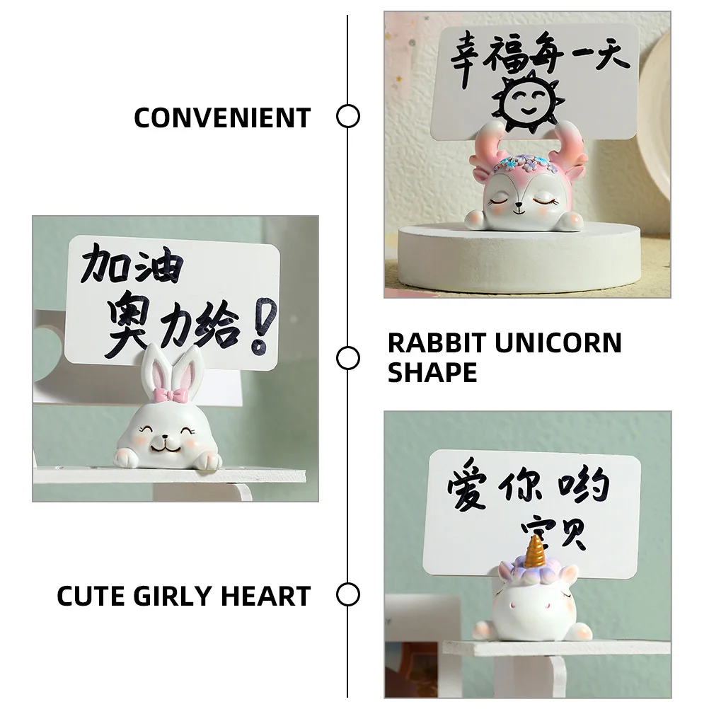 

3Pcs Photo Holder Memo Clip Leave Message Clip Decorative Table Number Holder Menu Stand for Party Wedding Office Festival