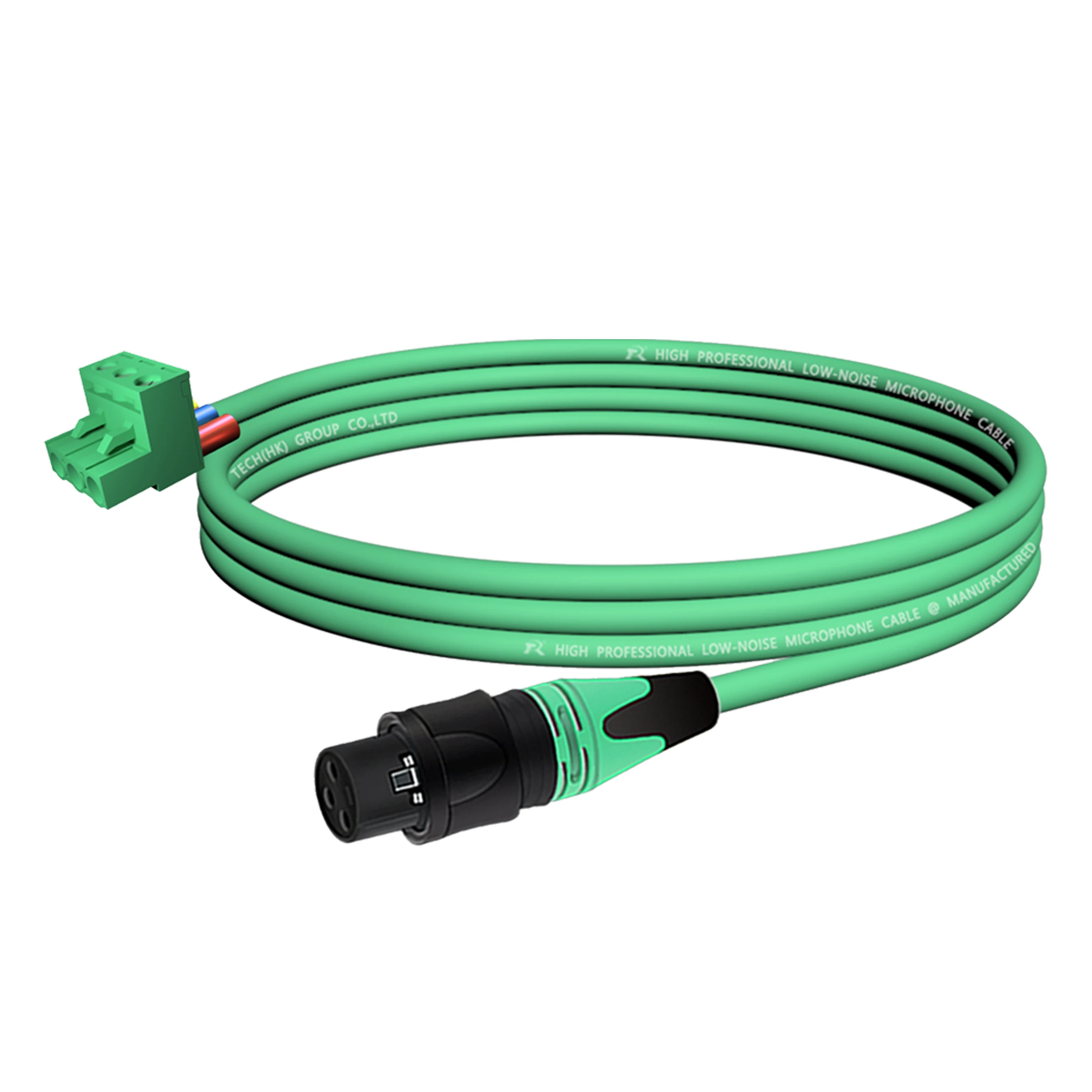 3P XLR Gerader Stecker Audio-Verbindungskabel, 5,08mm 3-Pin Schraubklemme zu XLR-Stecker/-Buchse, Geräuscharm Abgeschirmt für Soundsysteme – Detail 4