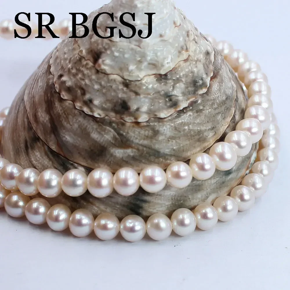 5-6mm 5A High Quality Round White Natural Freshwater Pearl Beads Loose Beaded for Jewelry DIY Charm Accessories 16