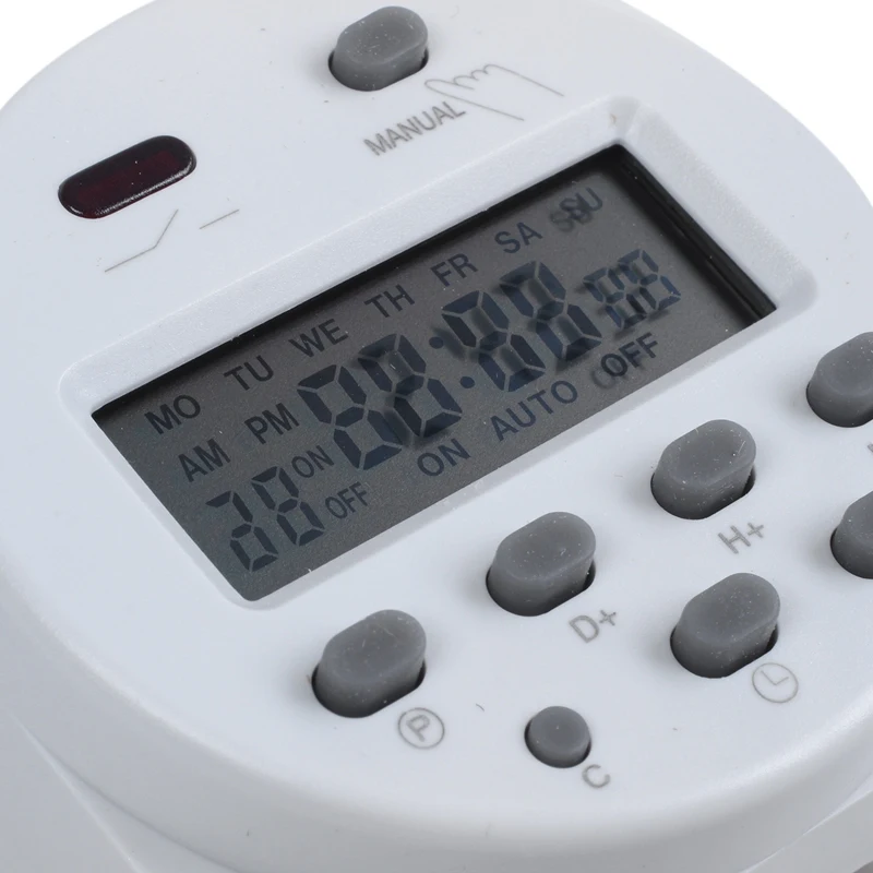 Dc 12v digital lcd potência programável temporizador interruptor de tempo relé 16a ampères