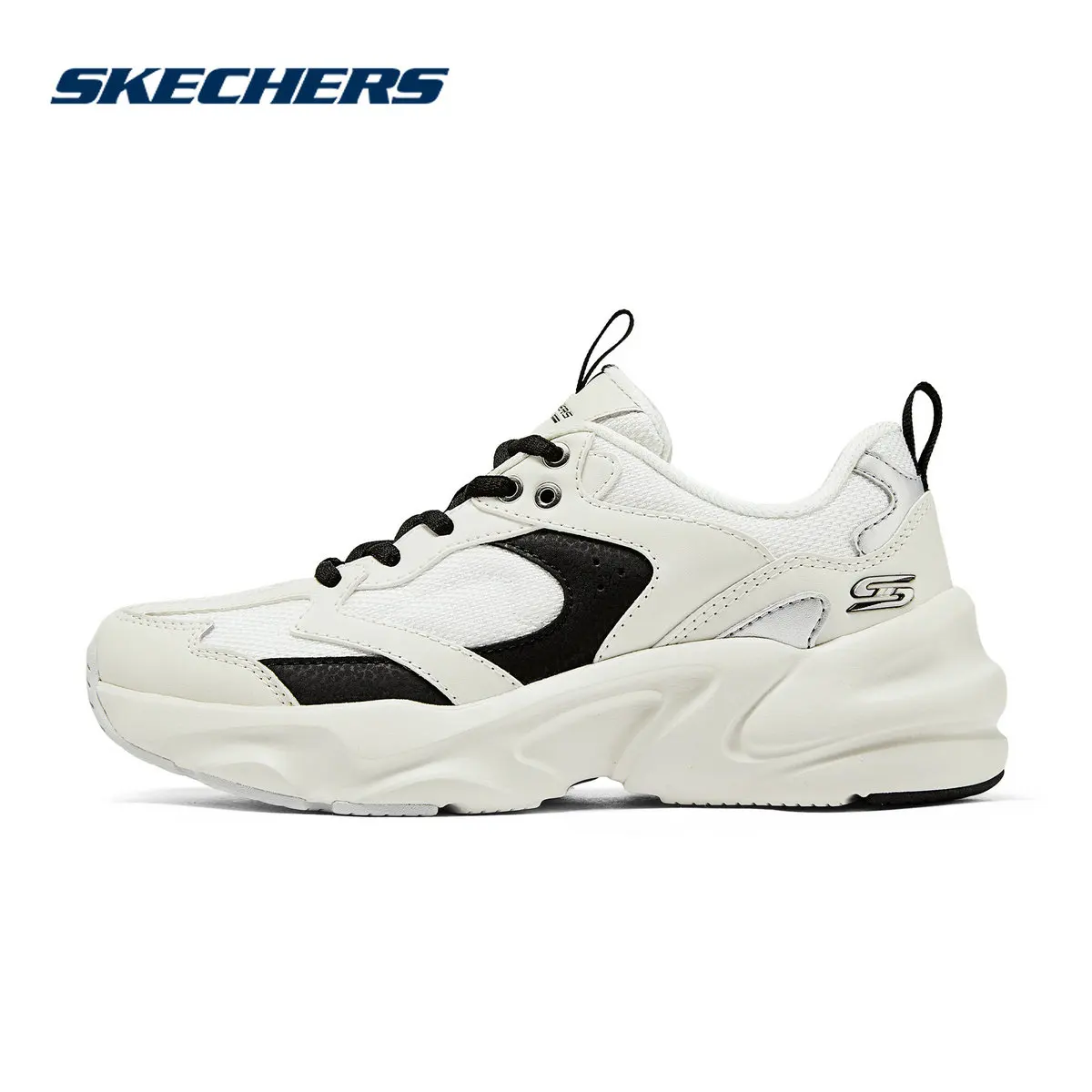Skechers 117365-BLK 2026 Womens Panda Platform Cushion Walking Casual Sneakers